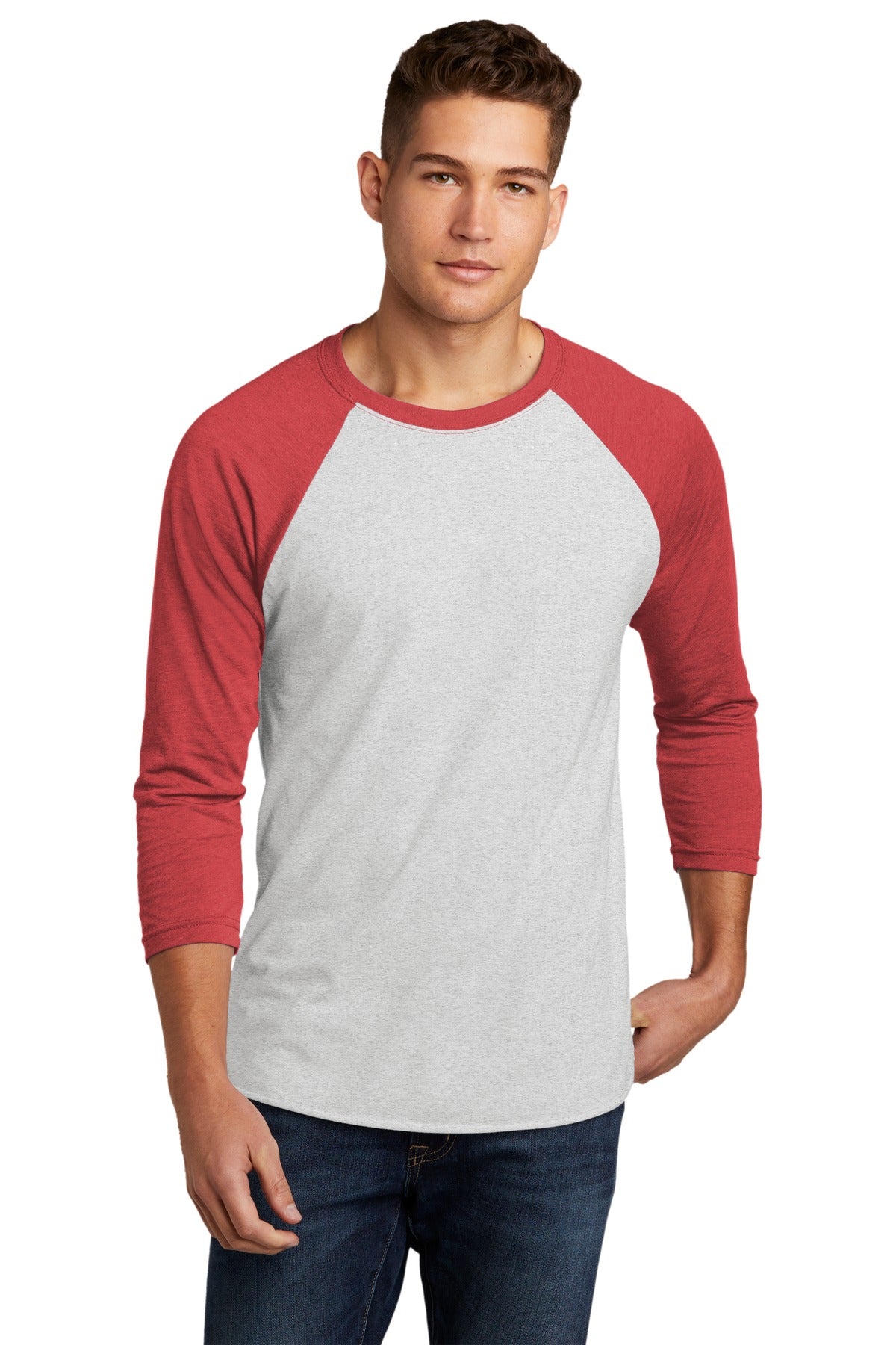 Next Level Apparel®   Adult Tri-Blend 3/4-Sleeve Raglan Tee NL6051