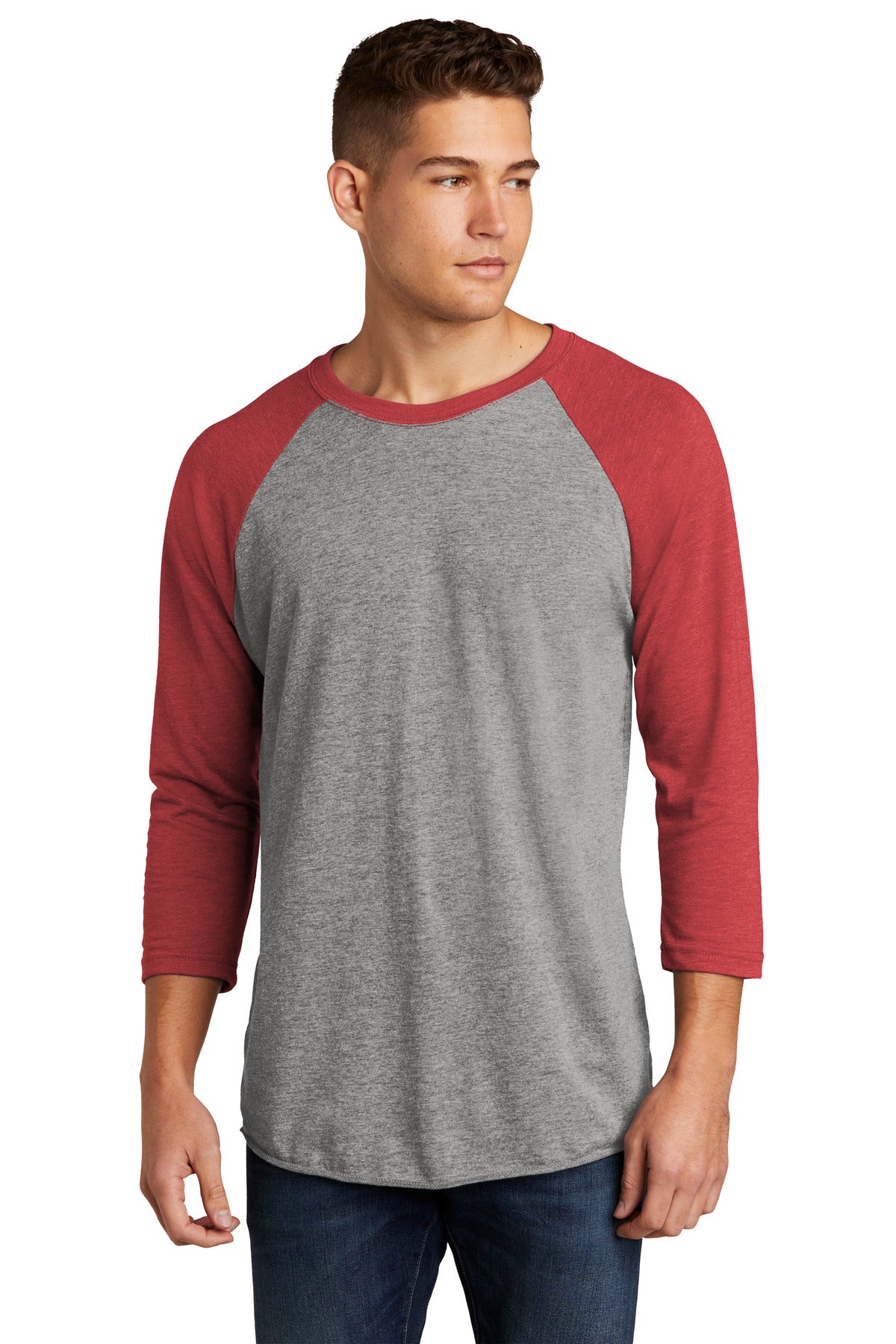 Next Level Apparel®   Adult Tri-Blend 3/4-Sleeve Raglan Tee NL6051