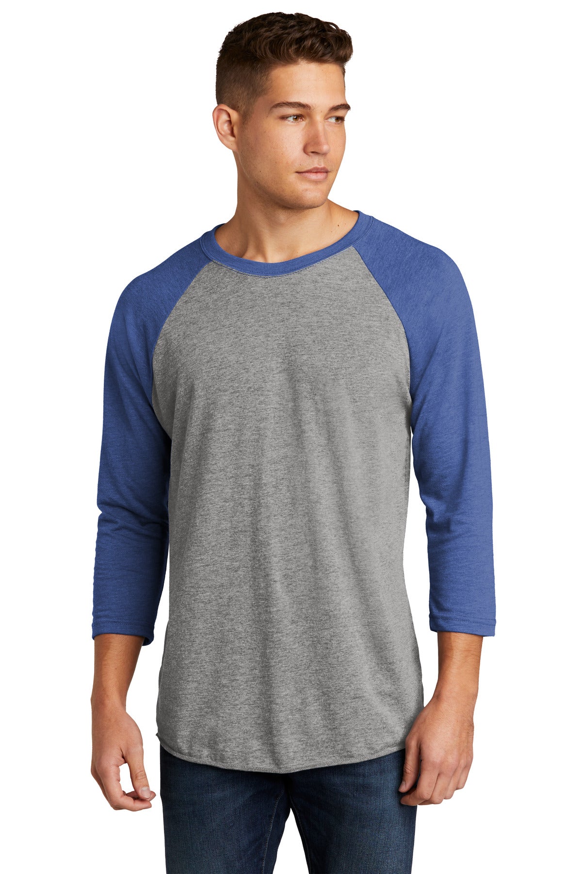 Next Level Apparel®   Adult Tri-Blend 3/4-Sleeve Raglan Tee NL6051