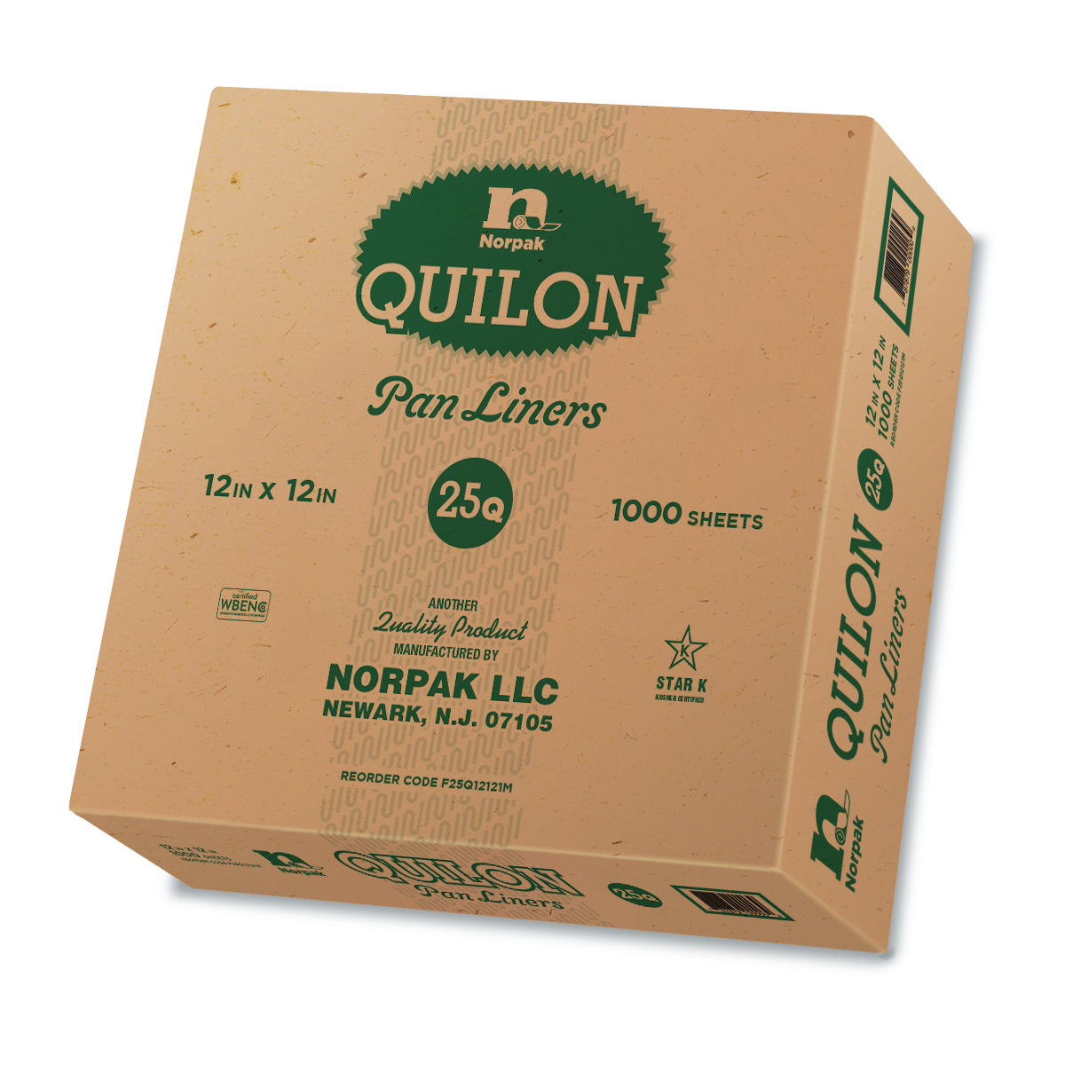 Norpak 25# Quilon Sheets 12" x 12" 1000 / cs