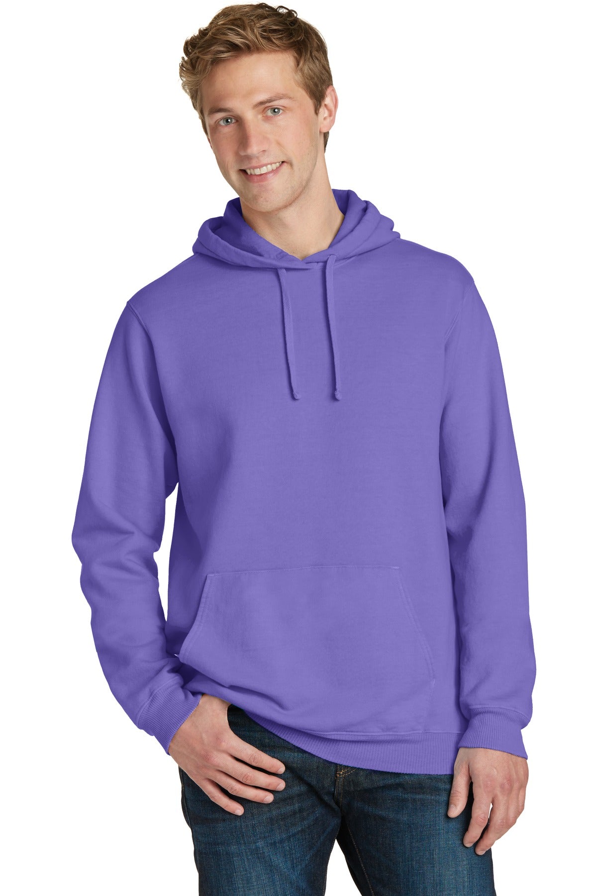 Port & Co™ Beach Wash® Garment-Dyed Pullover Hooded Sweatshirt PC098H