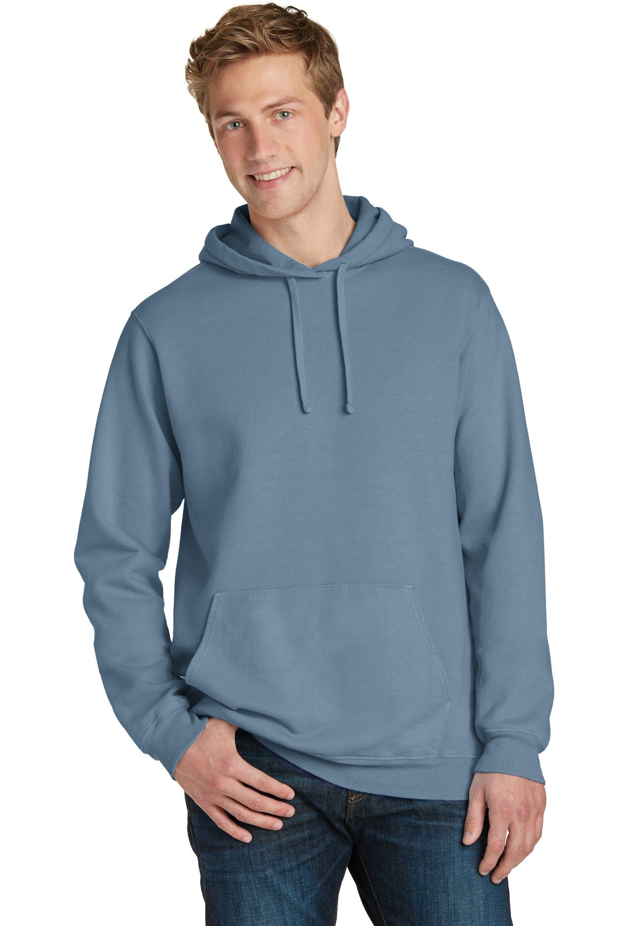 Port & Co™ Beach Wash® Garment-Dyed Pullover Hooded Sweatshirt PC098H