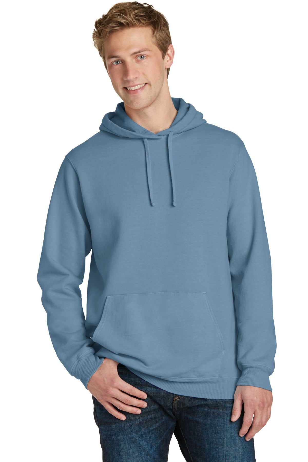 Port & Co™ Beach Wash® Garment-Dyed Pullover Hooded Sweatshirt PC098H