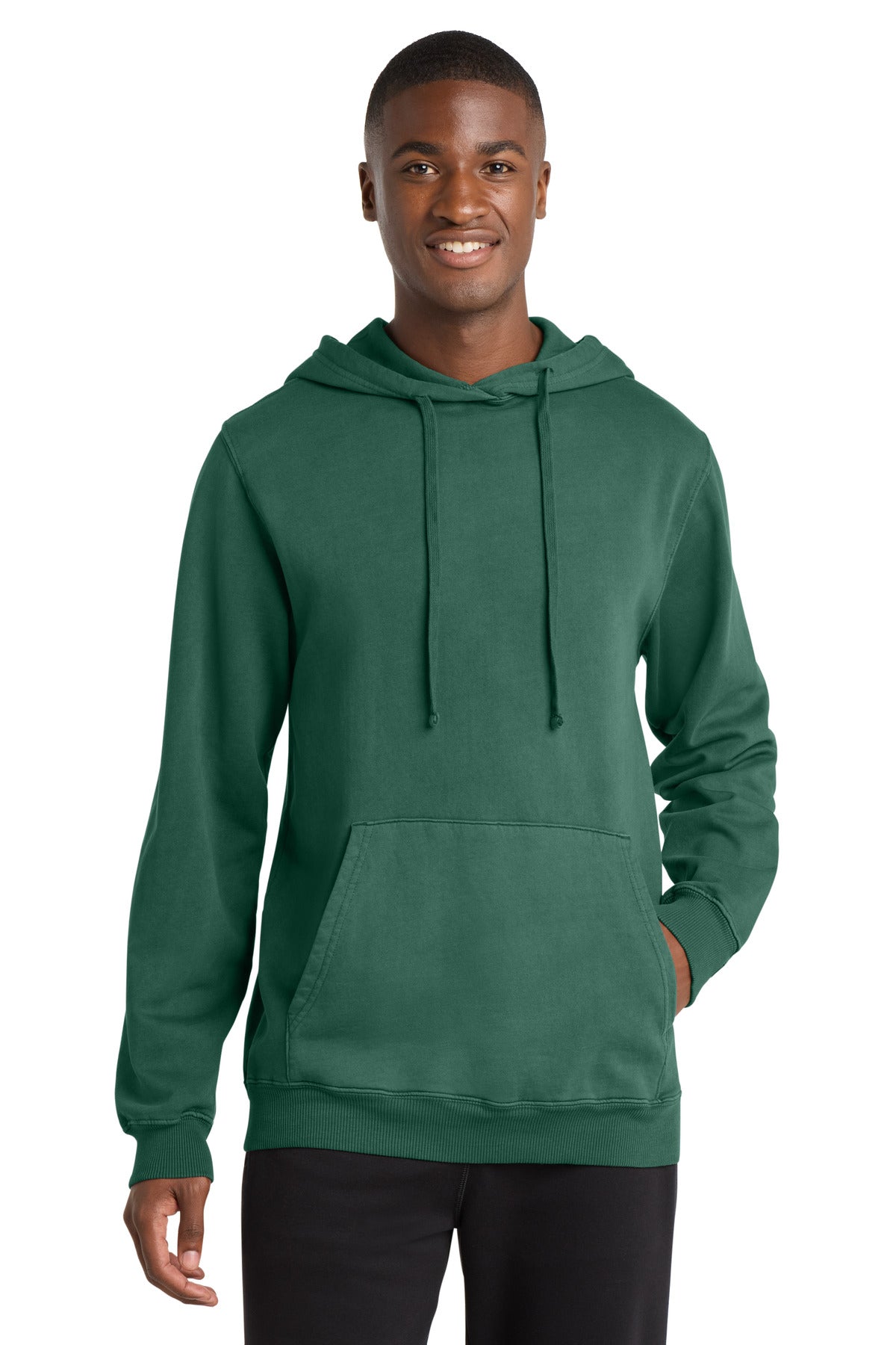 Port & Co™ Beach Wash® Garment-Dyed Pullover Hooded Sweatshirt PC098H