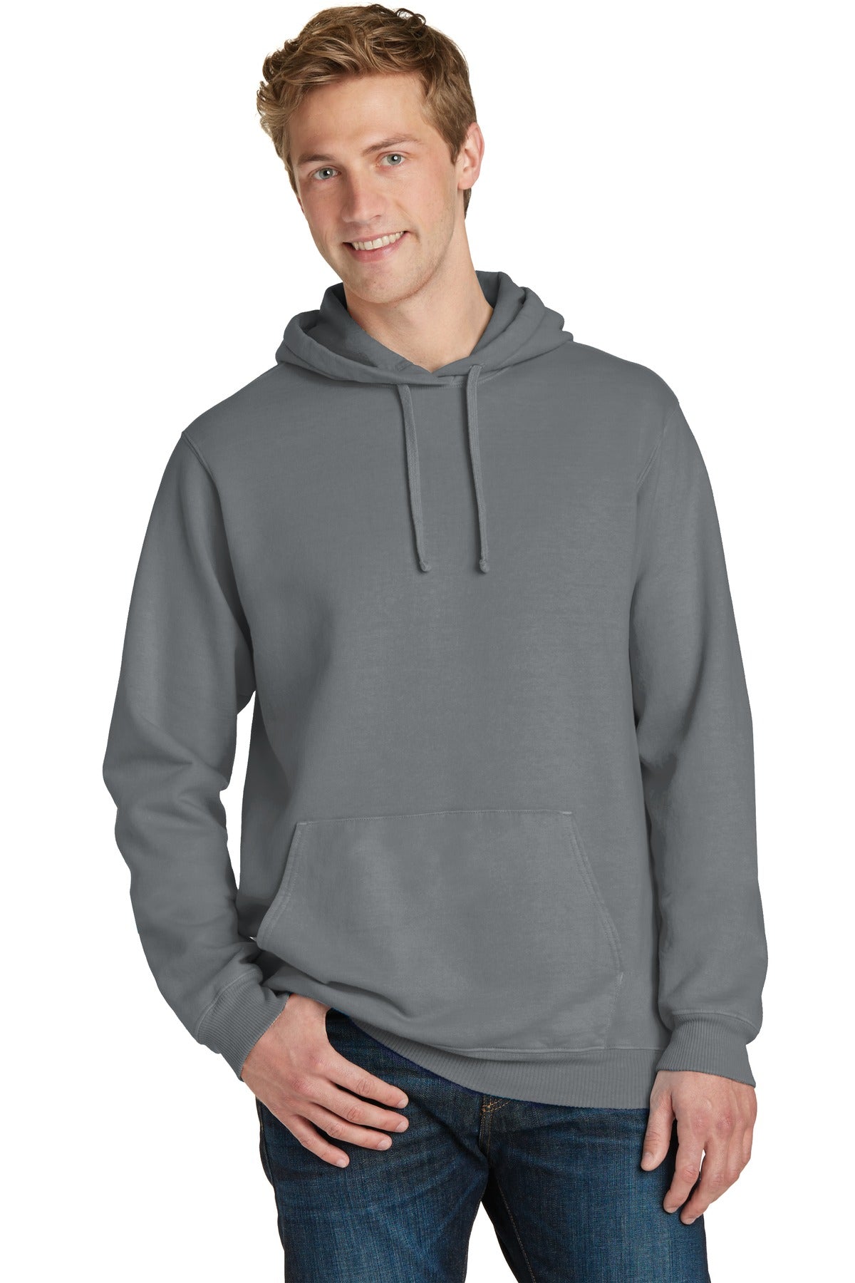 Port & Co™ Beach Wash® Garment-Dyed Pullover Hooded Sweatshirt PC098H