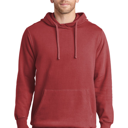 Port & Company ®  Beach Wash ®  Garment-Dyed Pullover Hooded Sweatshirt. PC098H