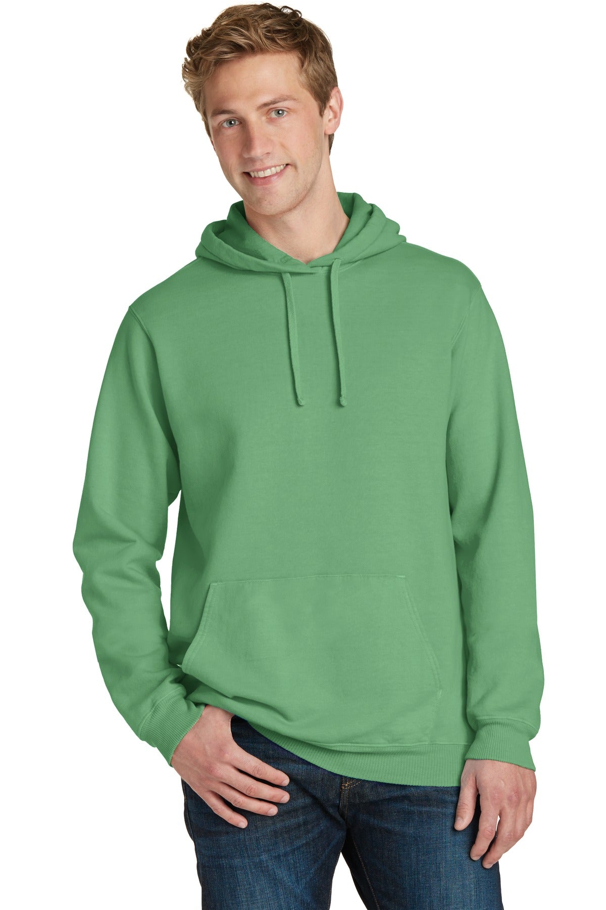Port & Co™ Beach Wash® Garment-Dyed Pullover Hooded Sweatshirt PC098H