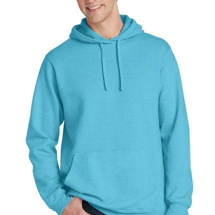Port & Company ®  Beach Wash ®  Garment-Dyed Pullover Hooded Sweatshirt. PC098H