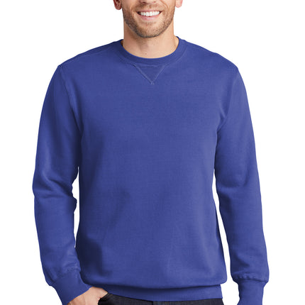 Port & Company ®  Beach Wash ®  Garment-Dyed Crewneck Sweatshirt PC098