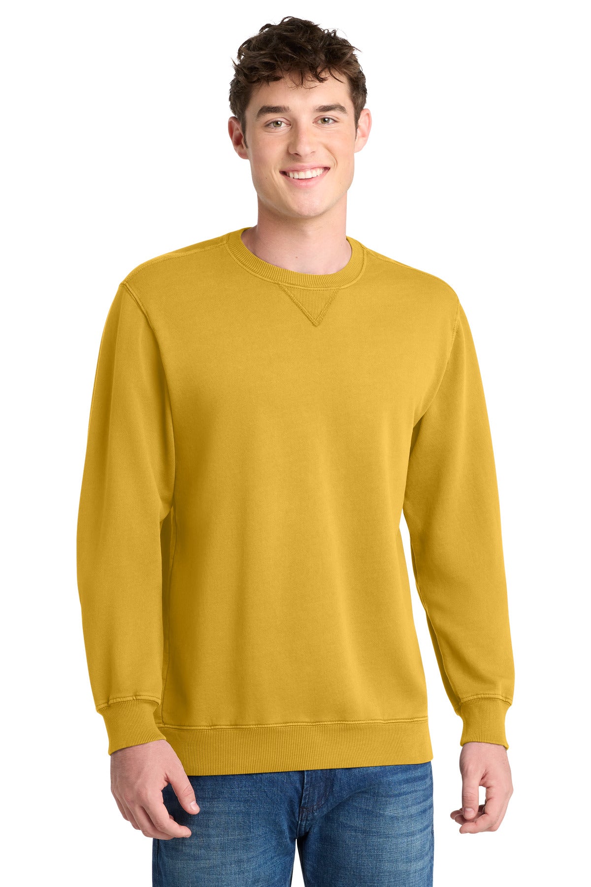 Port & Co™ Beach Wash® Garment-Dyed Crewneck Sweatshirt PC098