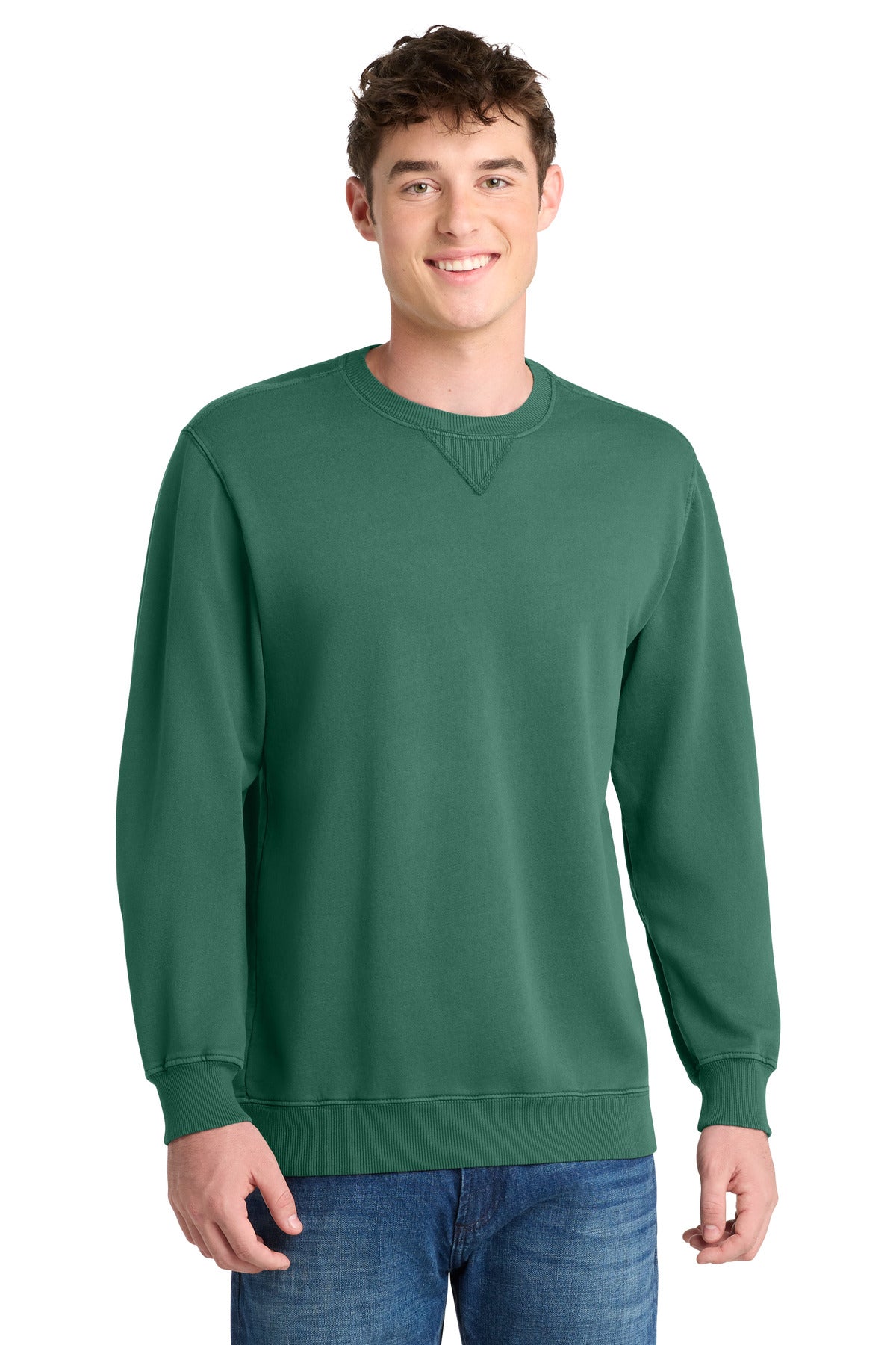 Port & Co™ Beach Wash® Garment-Dyed Crewneck Sweatshirt PC098