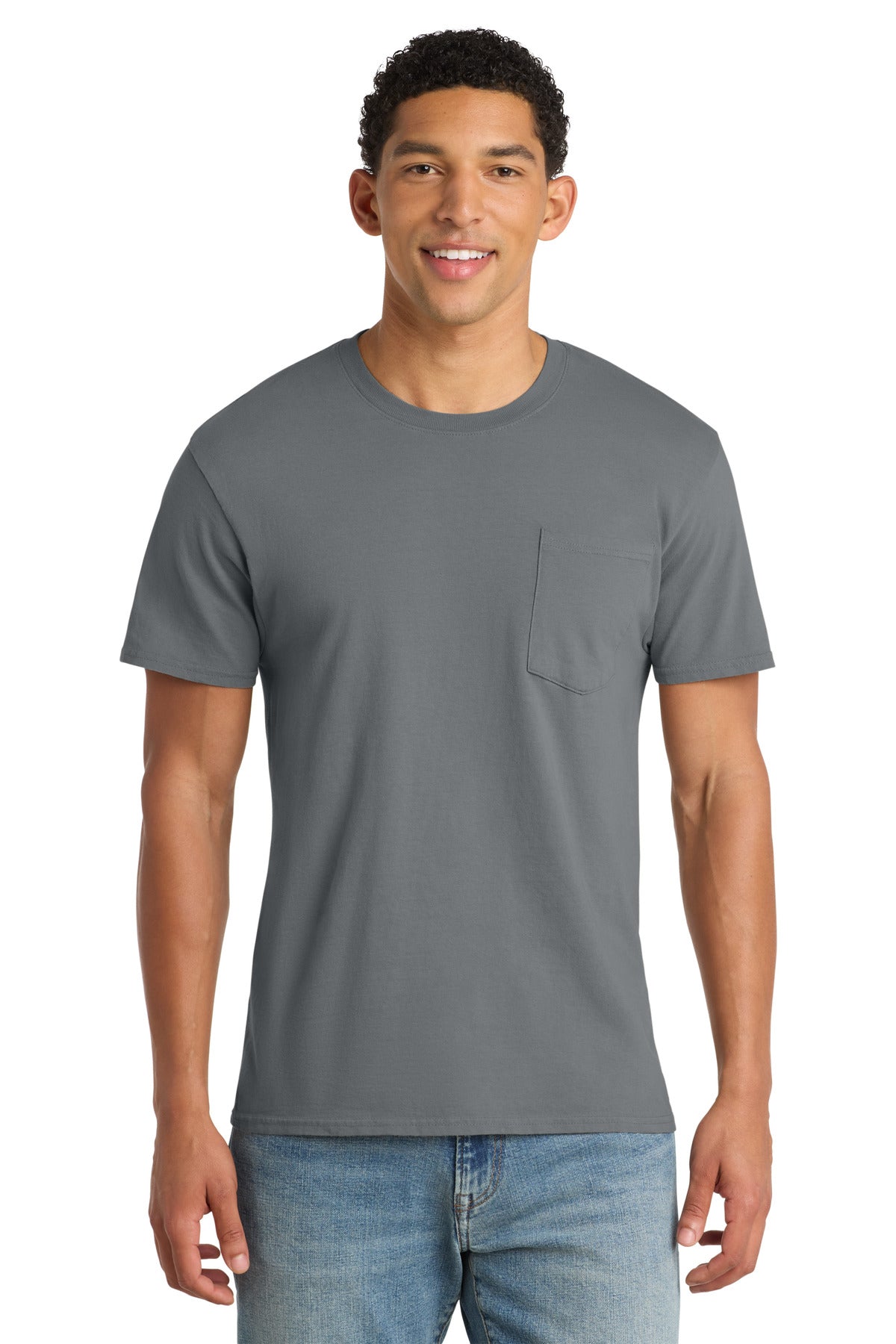 Port & Co™ Beach Wash® Garment-Dyed Pocket Tee  PC099P