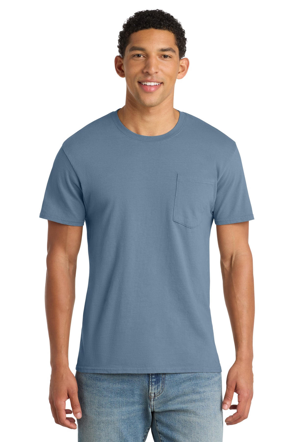 Port & Co™ Beach Wash® Garment-Dyed Pocket Tee  PC099P