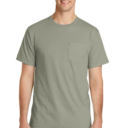 Port & Company ®  Beach Wash ®  Garment-Dyed Pocket Tee.  PC099P