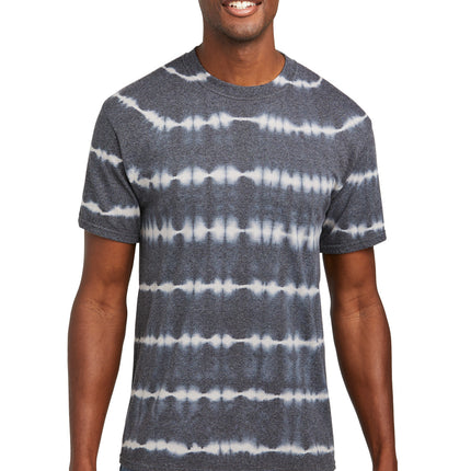 Port & Company ®  Allover Stripe Tie-Dye Tee PC142