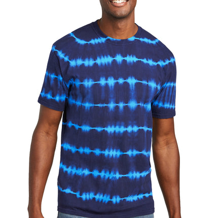 Port & Company ®  Allover Stripe Tie-Dye Tee PC142