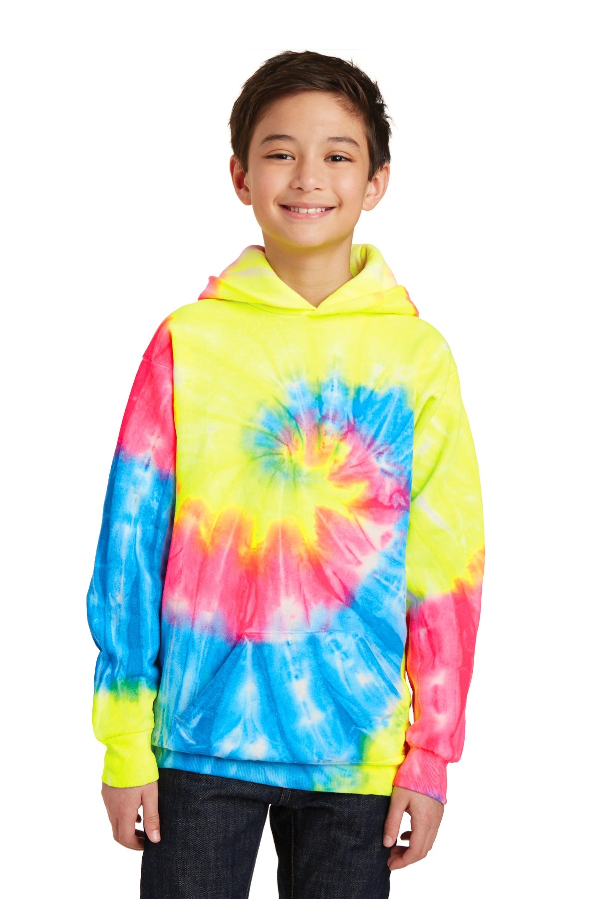 Port & Co™ Youth Tie-Dye Pullover Hooded Sweatshirt PC146Y