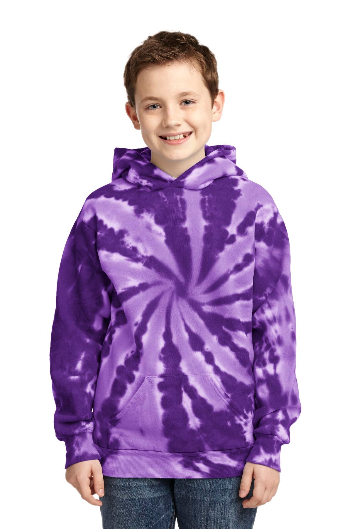 Port & Co™ Youth Tie-Dye Pullover Hooded Sweatshirt PC146Y