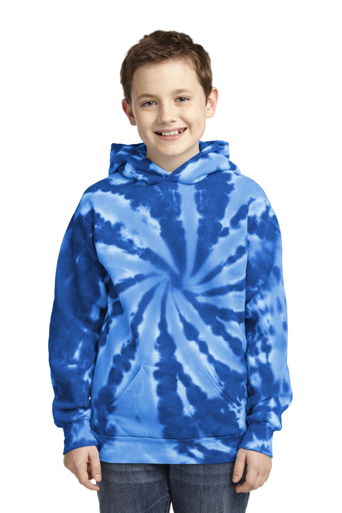 Port & Co™ Youth Tie-Dye Pullover Hooded Sweatshirt PC146Y
