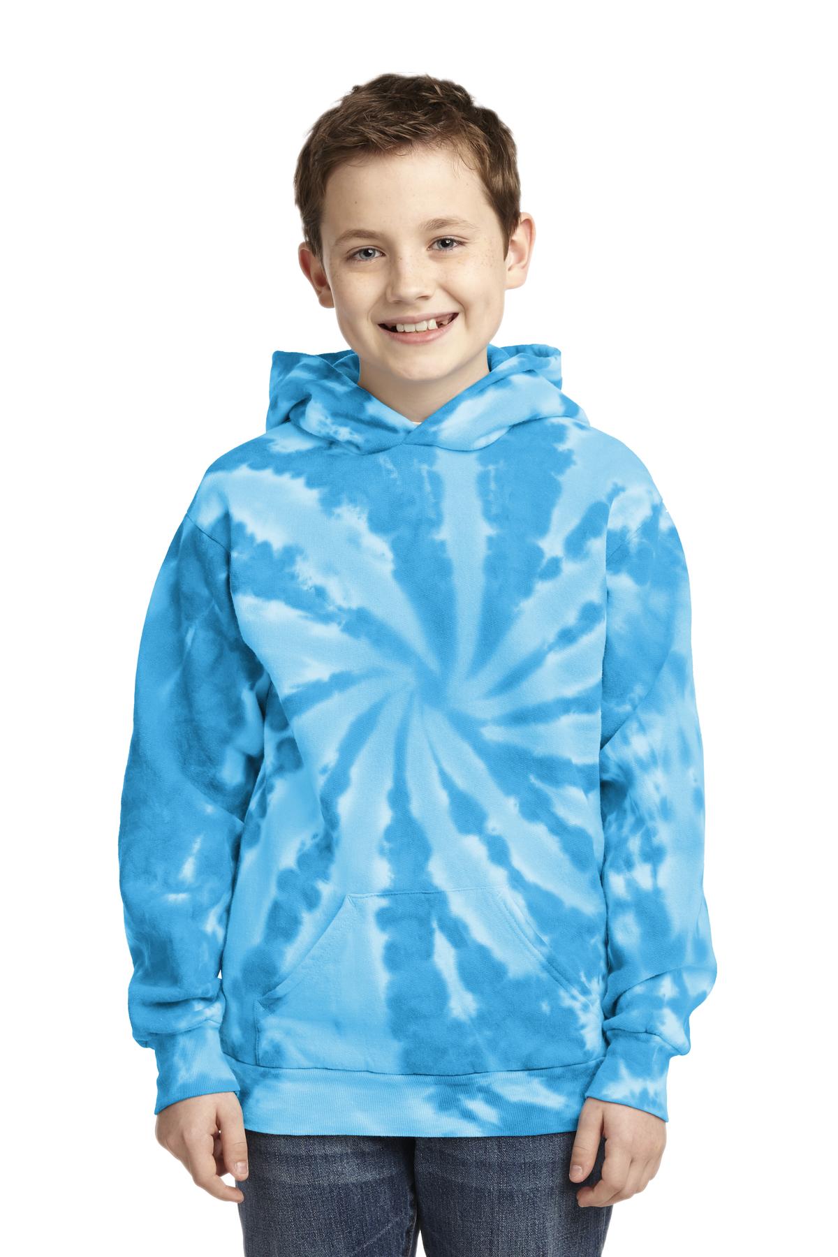 Port & Co™ Youth Tie-Dye Pullover Hooded Sweatshirt PC146Y