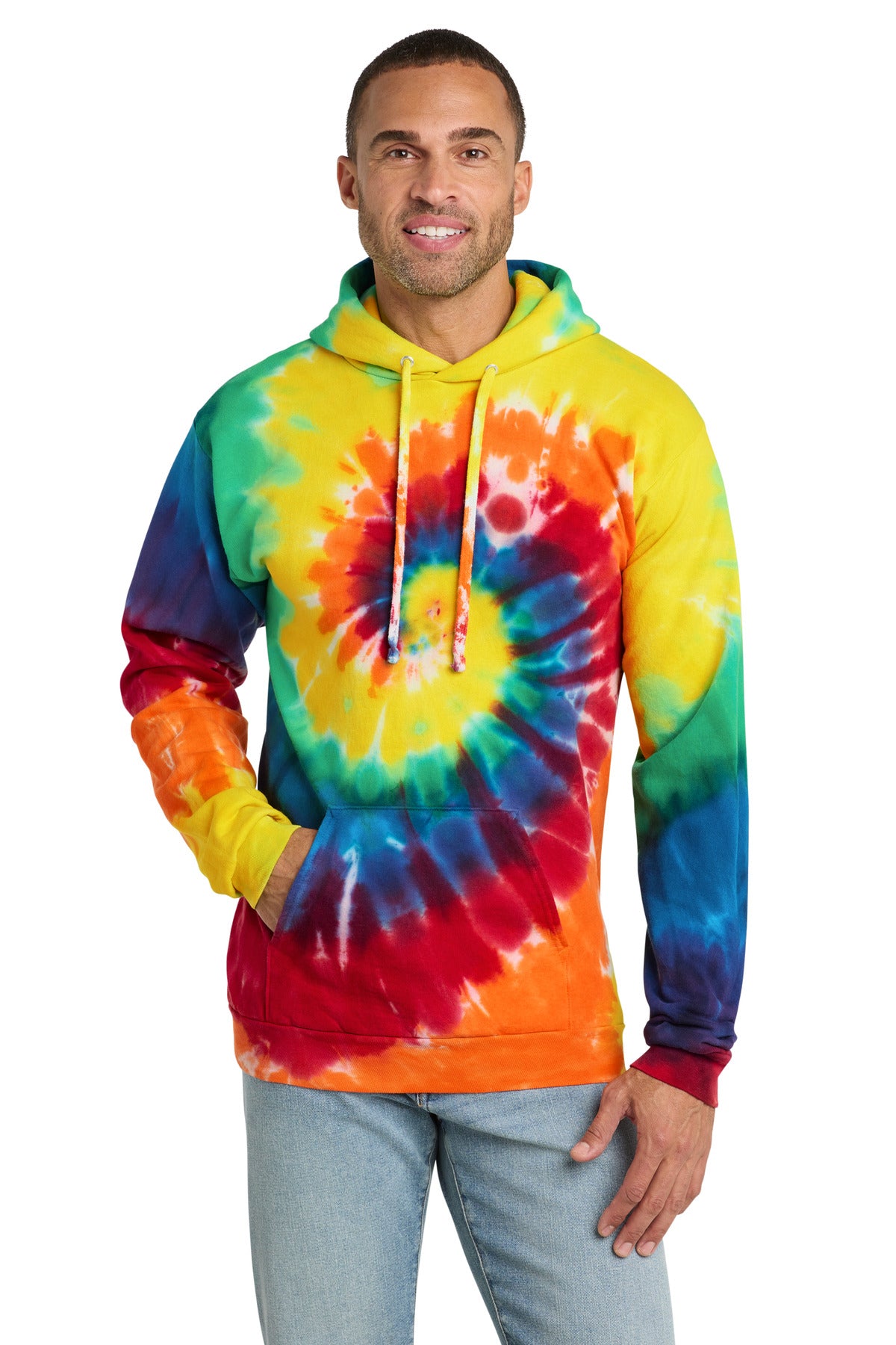 Port & Co™ Tie-Dye Pullover Hooded Sweatshirt PC146