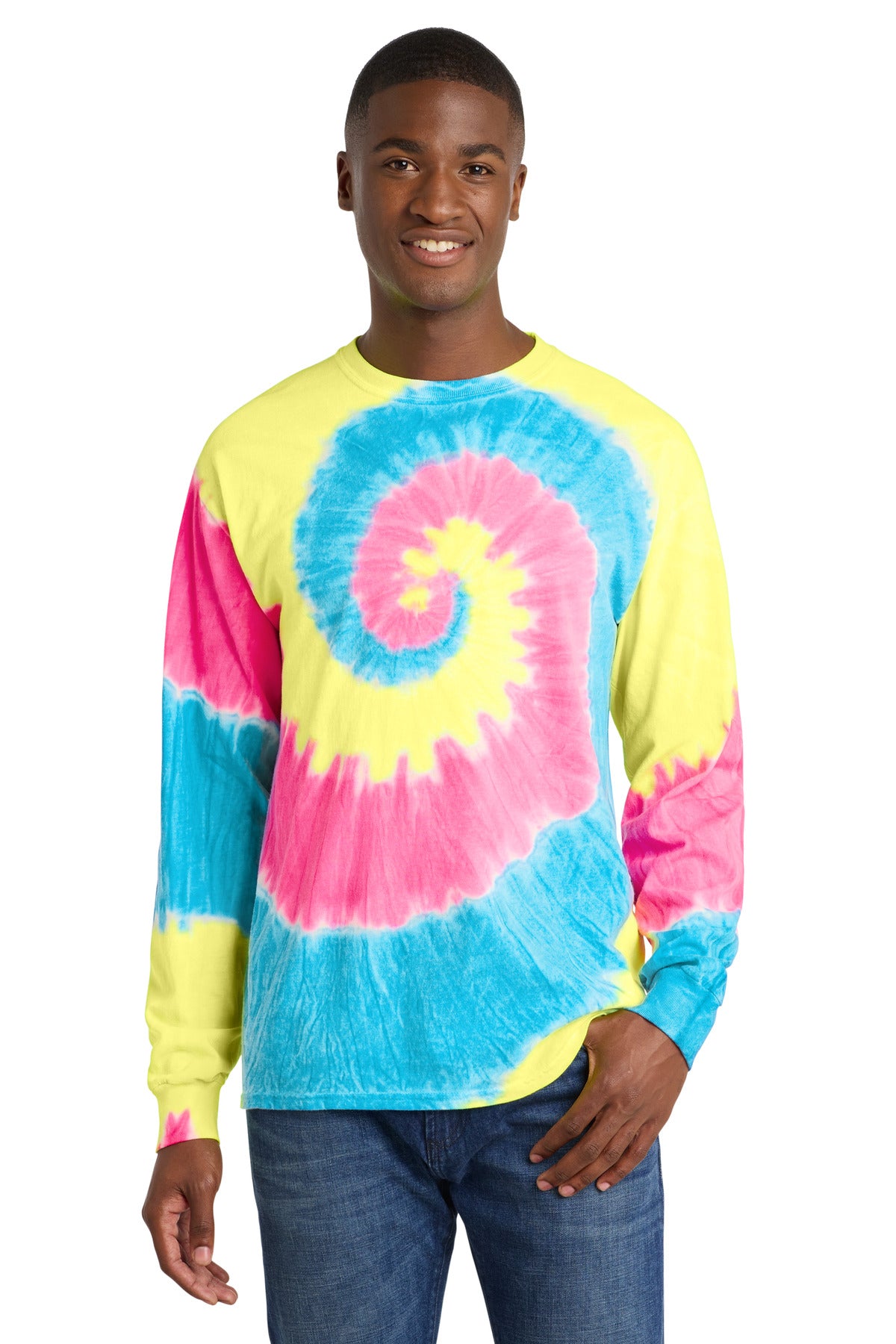 Port & Co™ Tie-Dye Long Sleeve Tee  PC147LS