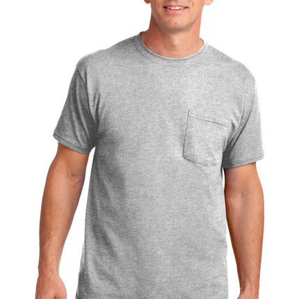 Port & Company ®  Core Cotton Pocket Tee. PC54P