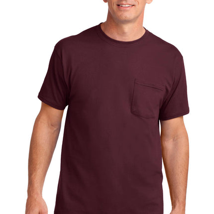 Port & Company ®  Core Cotton Pocket Tee. PC54P