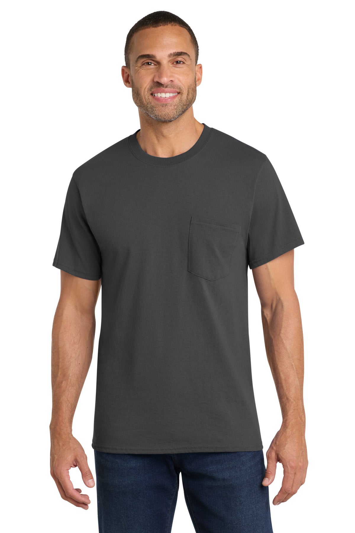 Port & Co™ Core Cotton Pocket Tee PC54P