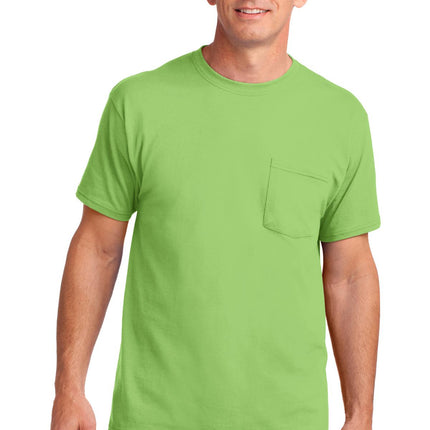 Port & Company ®  Core Cotton Pocket Tee. PC54P
