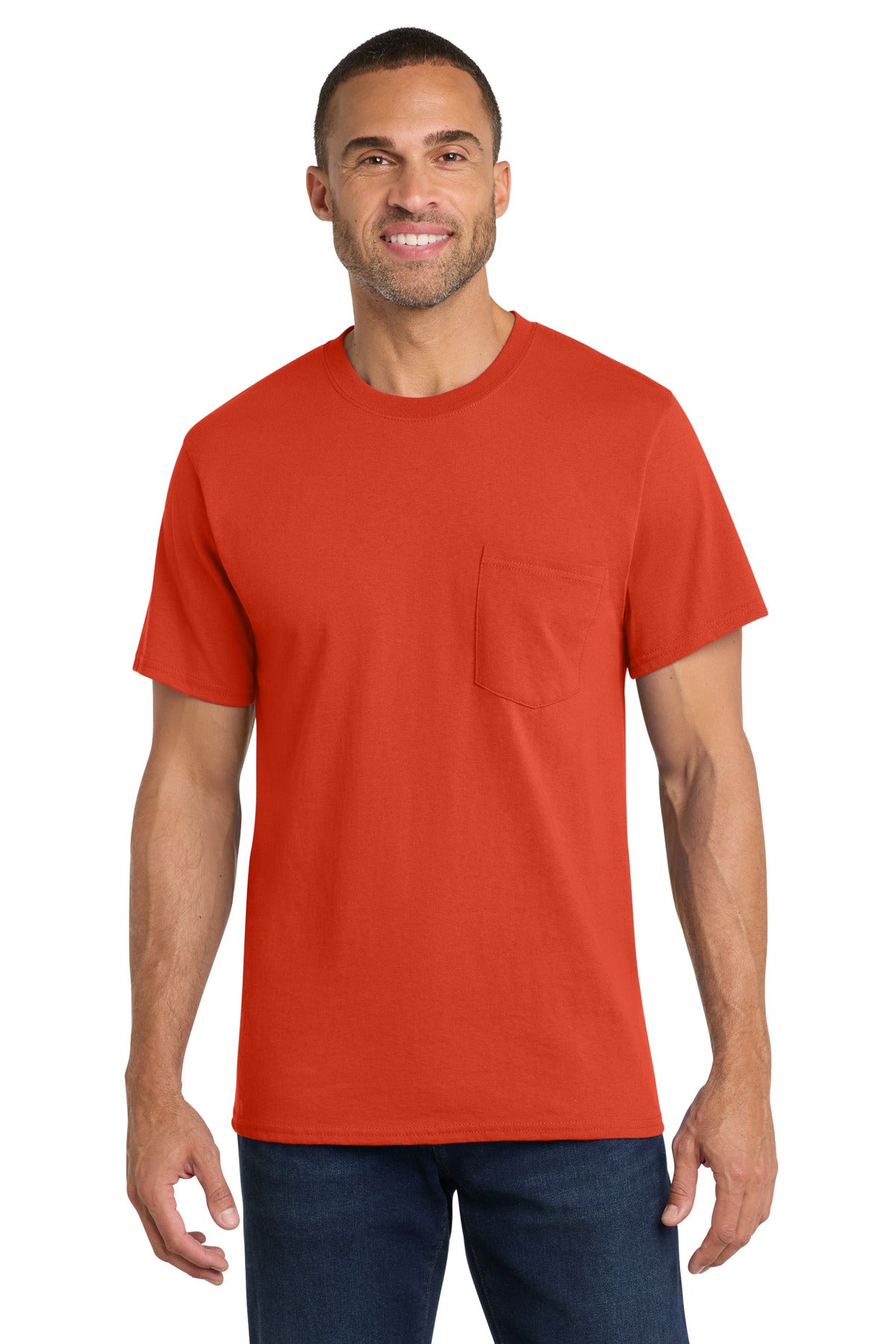 Port & Co™ Core Cotton Pocket Tee PC54P