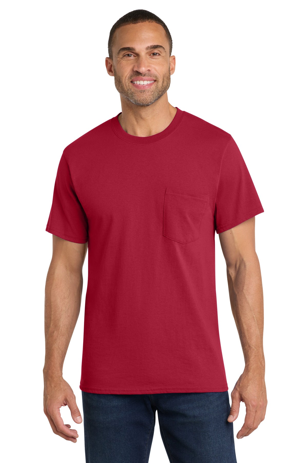 Port & Co™ Core Cotton Pocket Tee PC54P