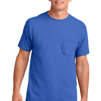 Port & Company ®  Core Cotton Pocket Tee. PC54P