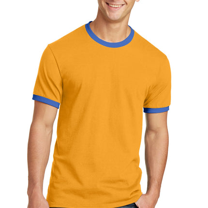 Port & Company ®  Core Cotton Ringer Tee.  PC54R