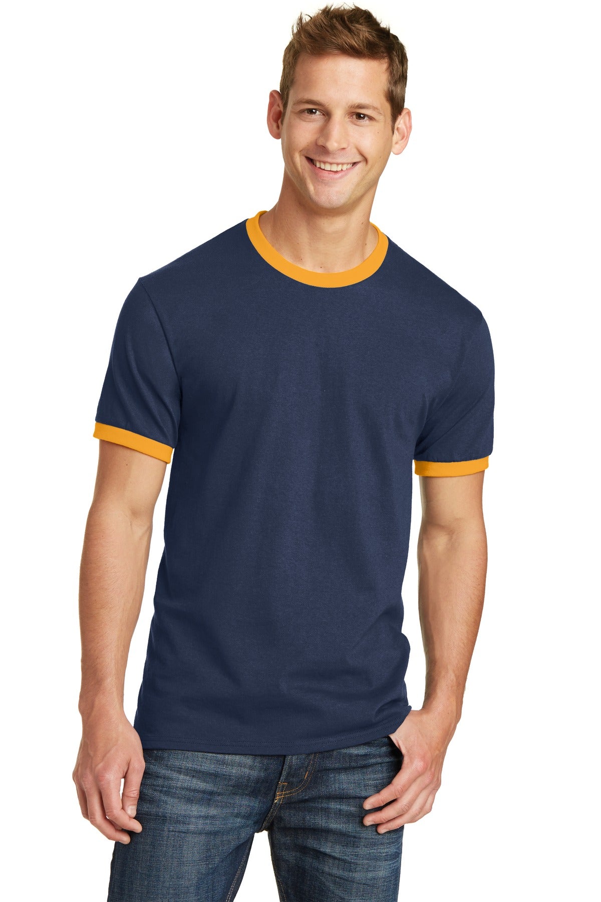 Port & Co™ Core Cotton Ringer Tee  PC54R