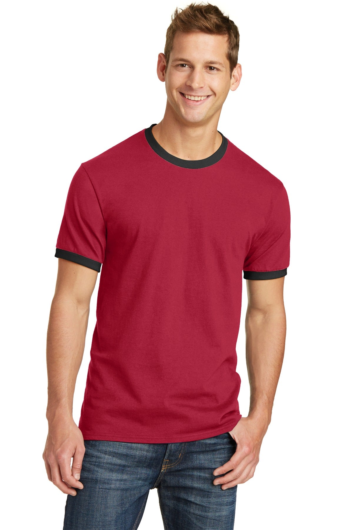 Port & Co™ Core Cotton Ringer Tee  PC54R