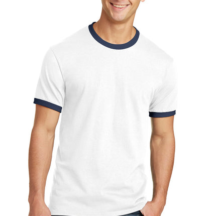 Port & Company ®  Core Cotton Ringer Tee.  PC54R