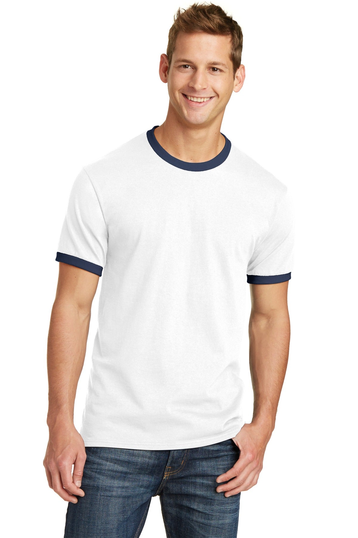 Port & Co™ Core Cotton Ringer Tee  PC54R