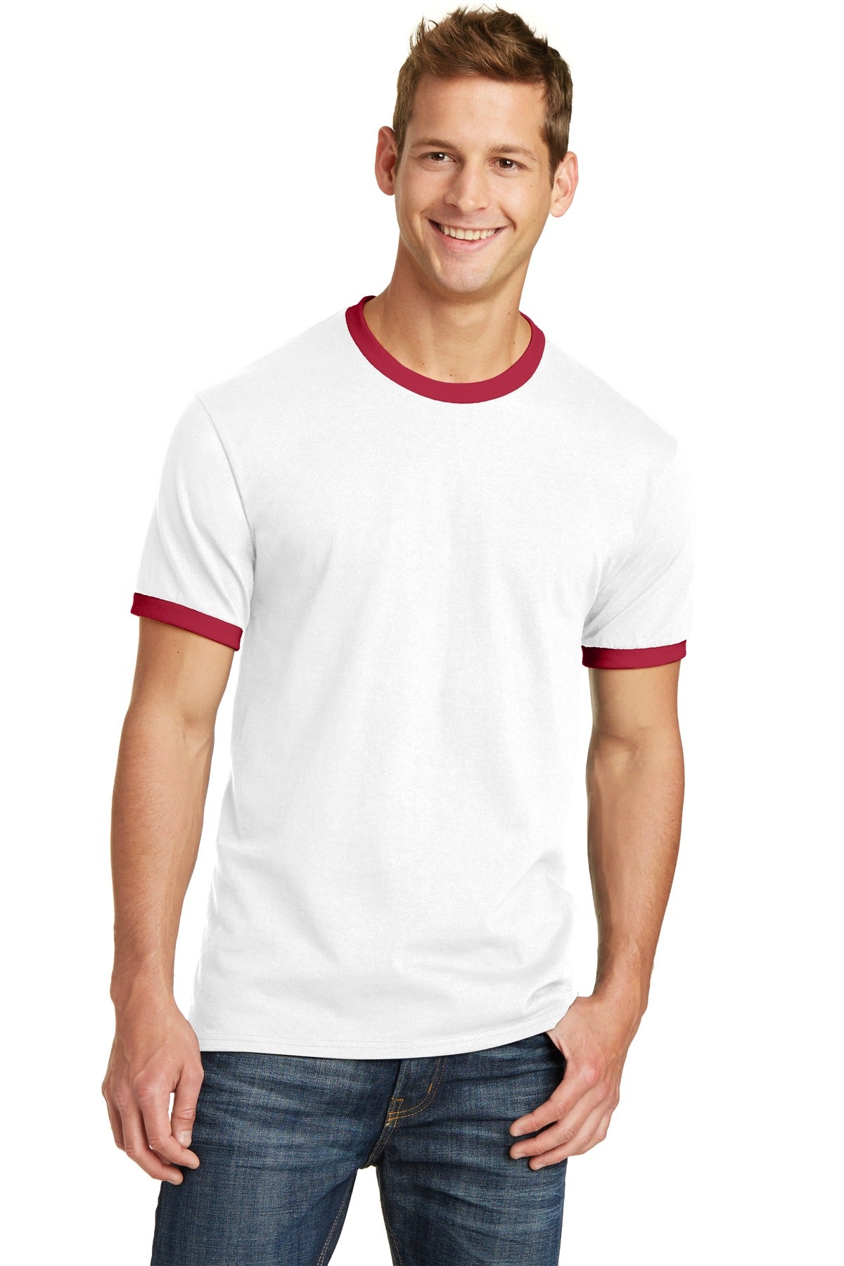 Port & Co™ Core Cotton Ringer Tee  PC54R
