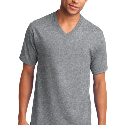 Port & Company ®  Core Cotton V-Neck Tee. PC54V