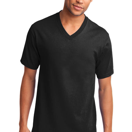 Port & Company ®  Core Cotton V-Neck Tee. PC54V
