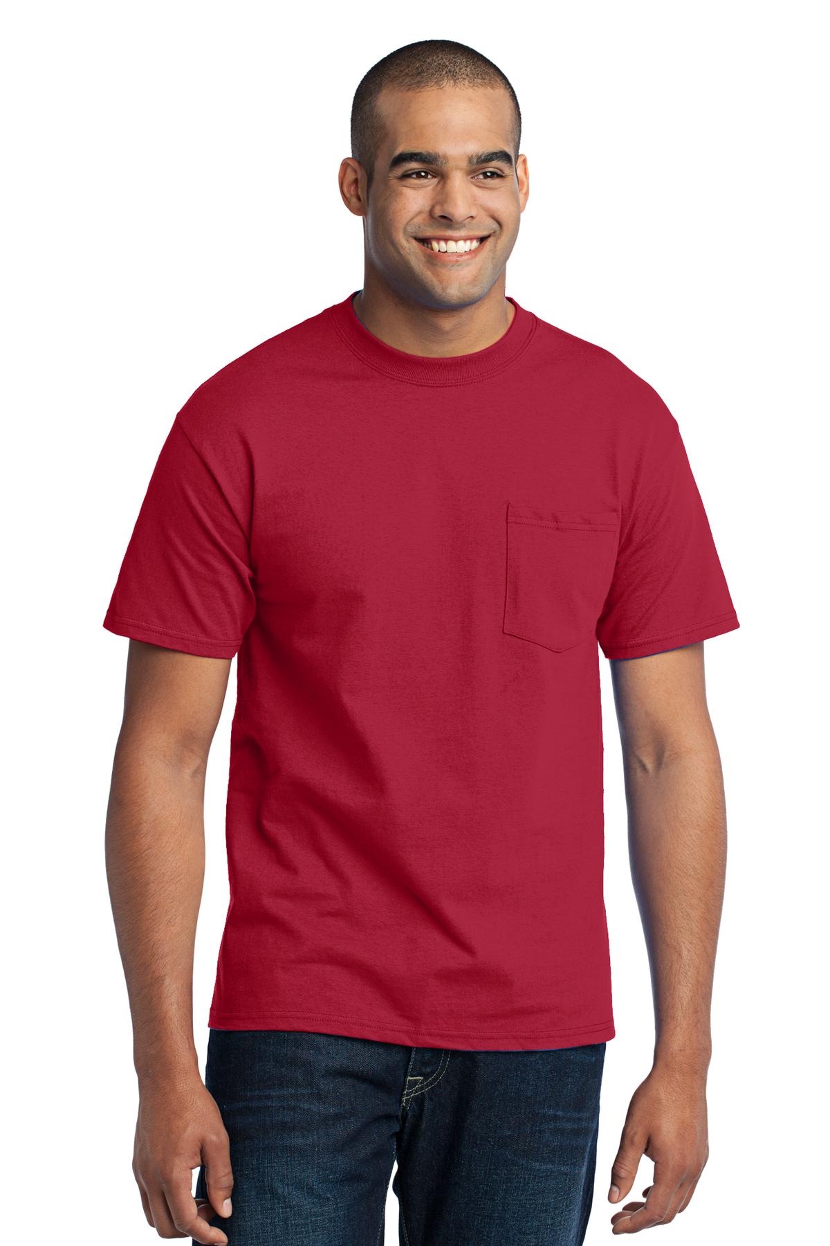 Port & Co™ Core Blend Pocket Tee PC55P