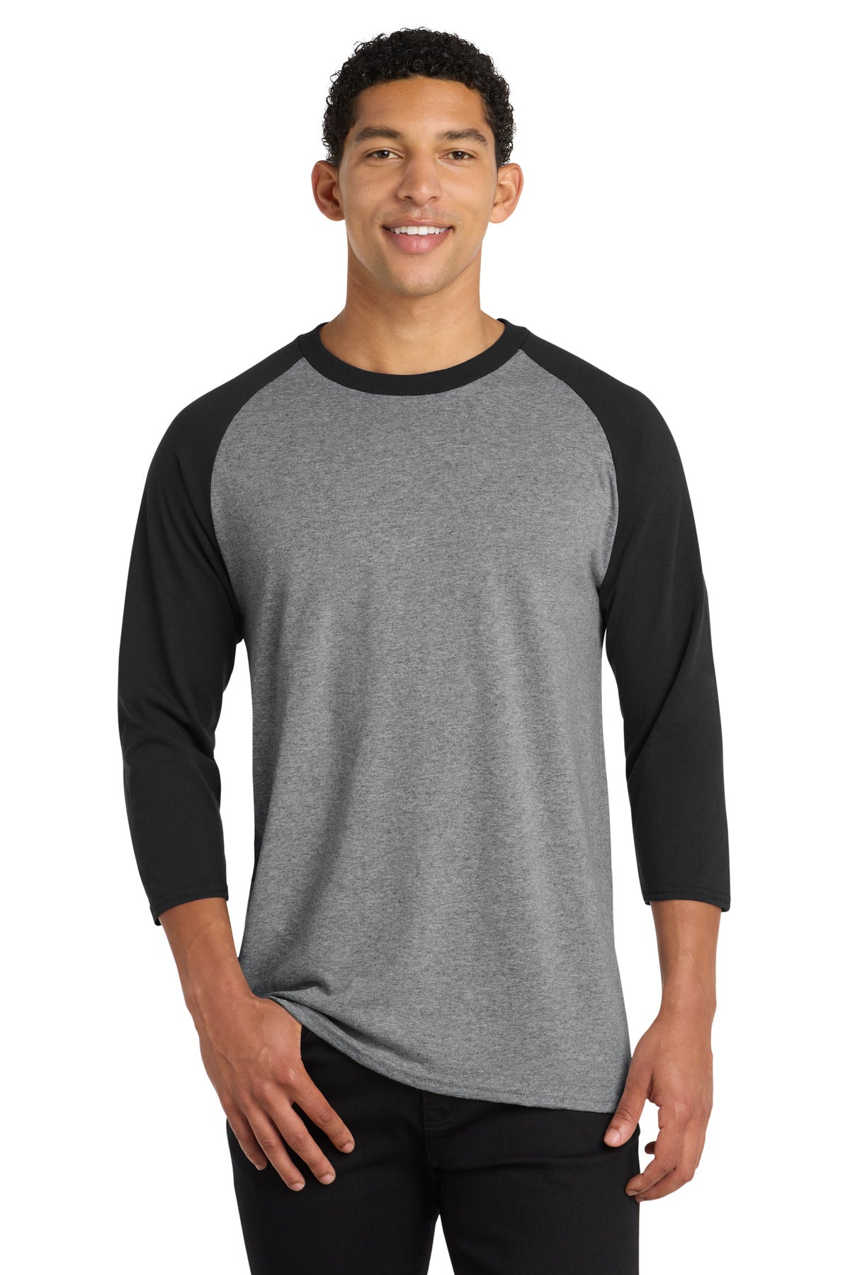 Port & Co™ Core Blend 3/4-Sleeve Raglan Tee PC55RS