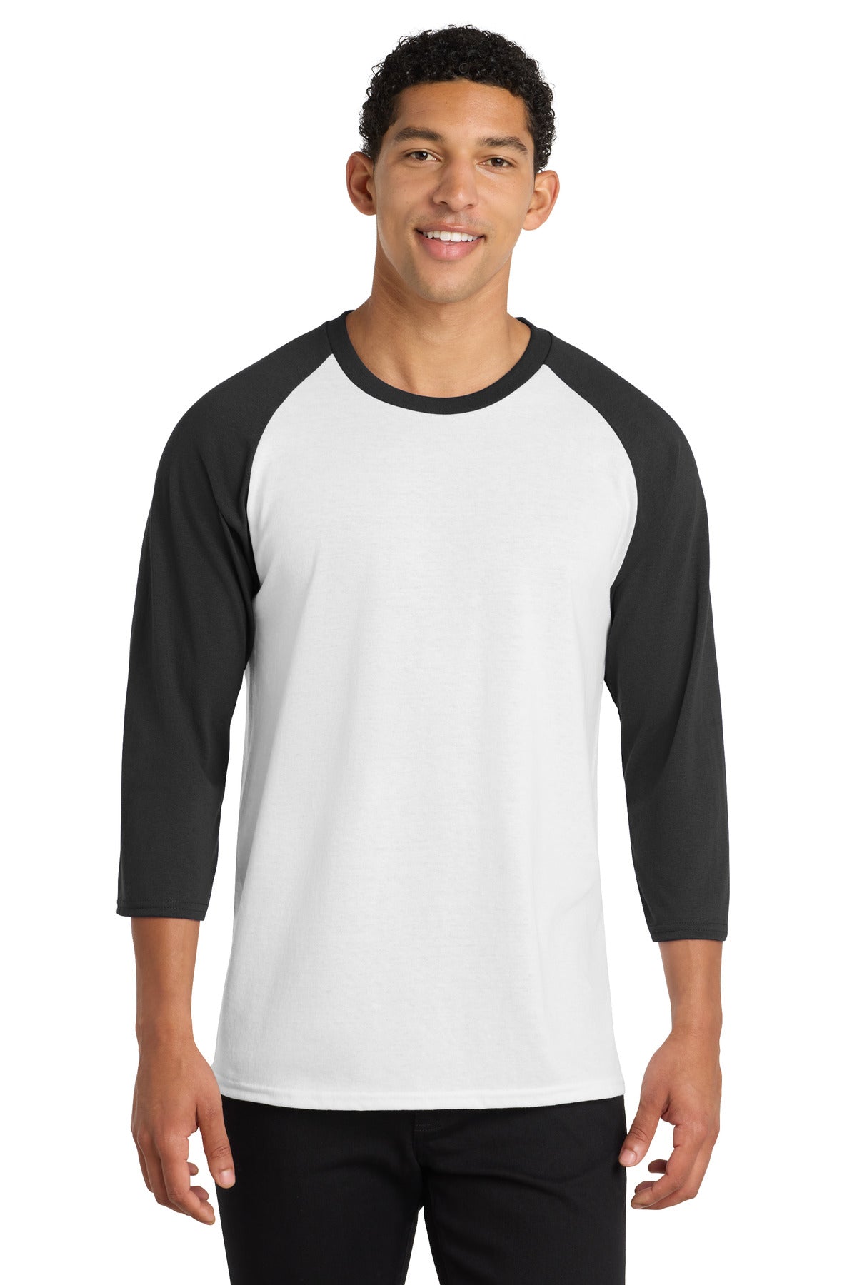 Port & Co™ Core Blend 3/4-Sleeve Raglan Tee PC55RS