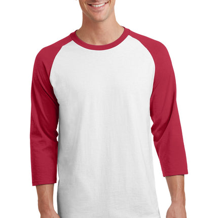 Port & Company ®  Core Blend 3/4-Sleeve Raglan Tee. PC55RS