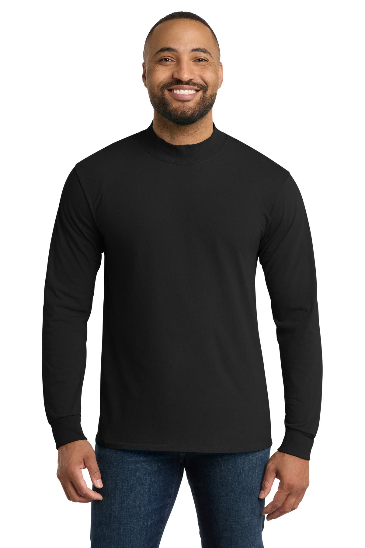 Port & Co  Essential Mock Turtleneck.  PC61M