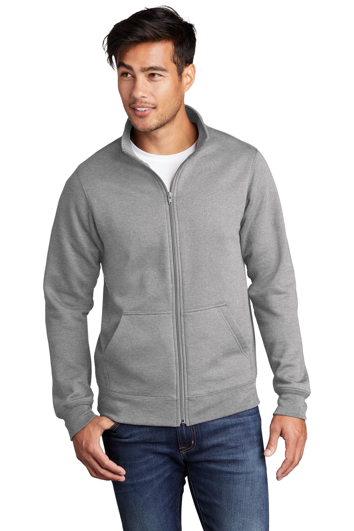 Port & Co™ Core Fleece Cadet Full-Zip Sweatshirt PC78FZ