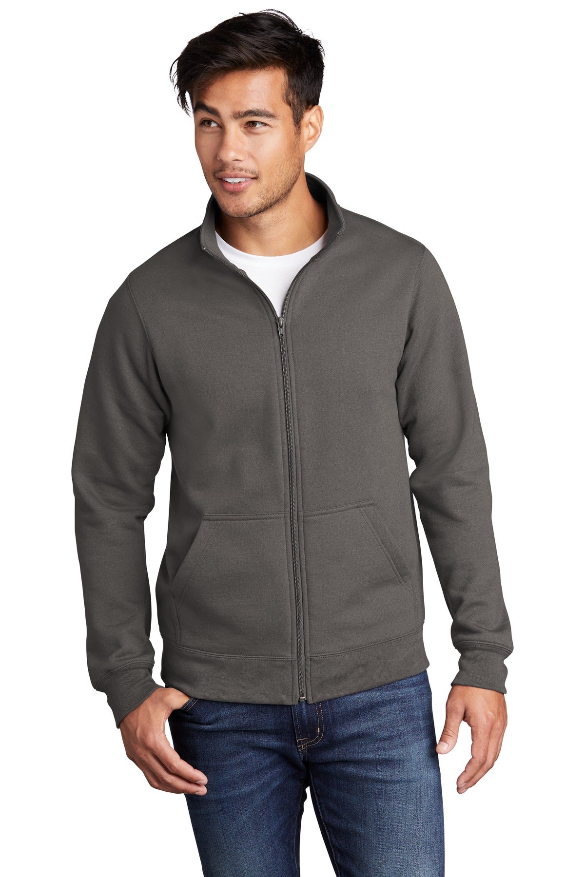 Port & Co™ Core Fleece Cadet Full-Zip Sweatshirt PC78FZ