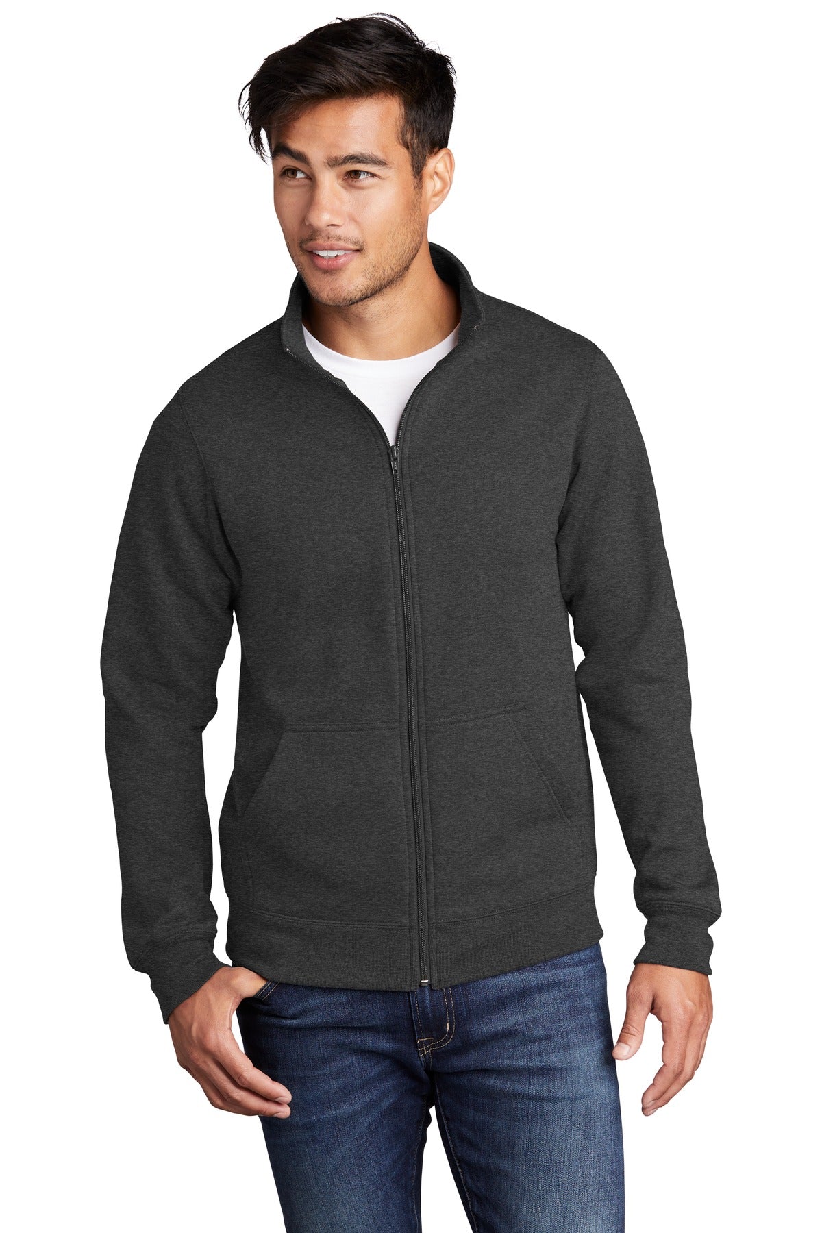 Port & Co™ Core Fleece Cadet Full-Zip Sweatshirt PC78FZ