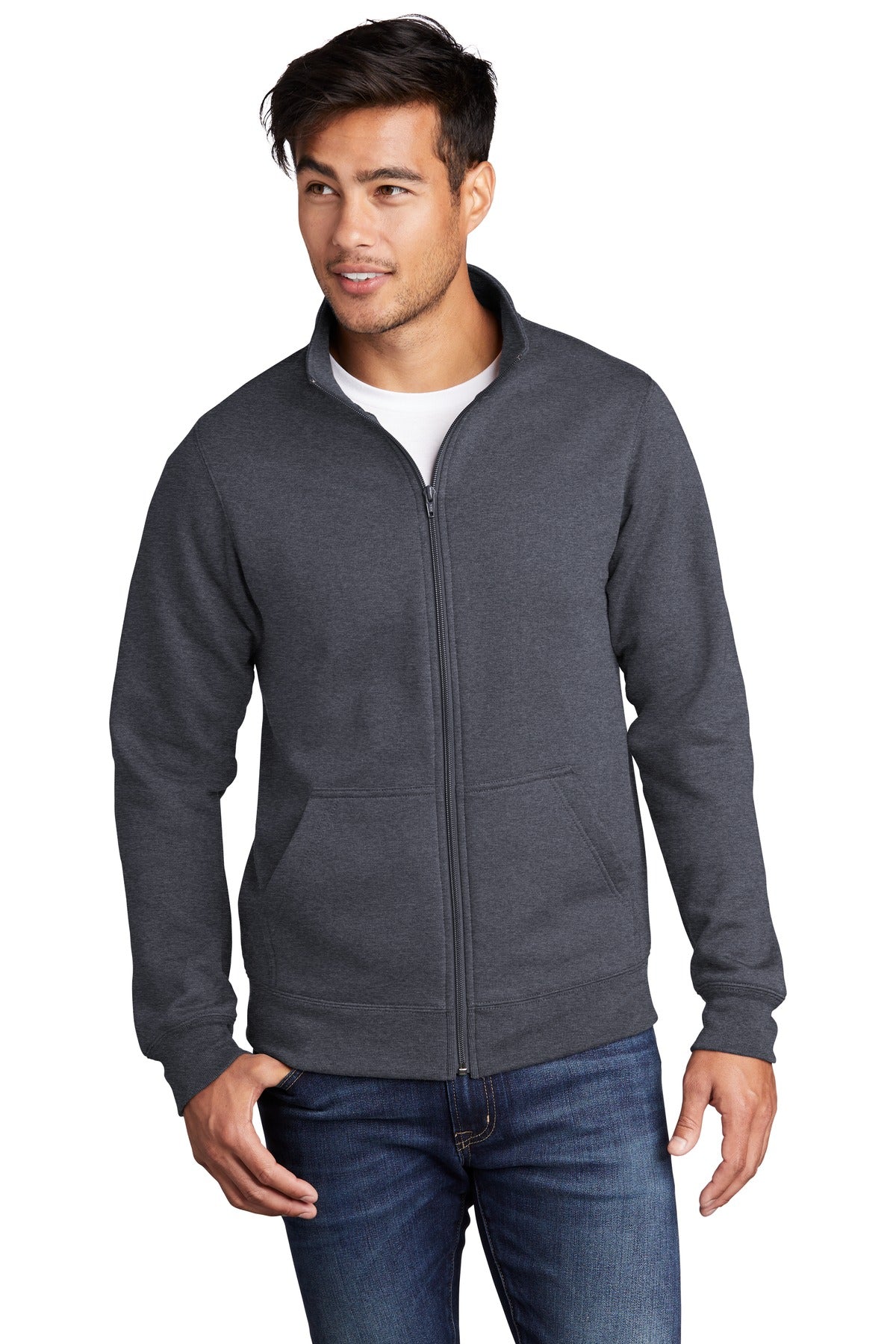 Port & Co™ Core Fleece Cadet Full-Zip Sweatshirt PC78FZ